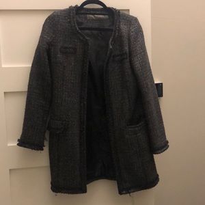 Zara fitted tweed jacket